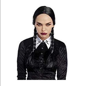 Wednesday Addams Costume Dress w/ Wig